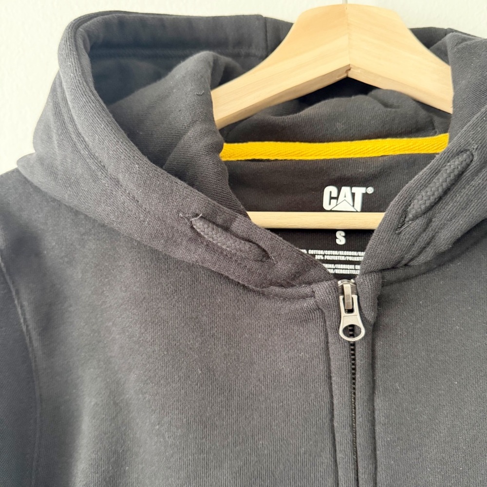 CAT Caterpillar Trademark Banner Full Zip Hooded Sweatshirt Women's Small NWT - Picture 6 of 8